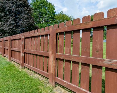 Completed Wooden Fence